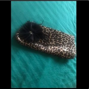 Cheetah print clutch